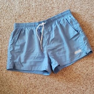 Blue Swim Shorts with Logo